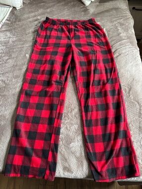 Wondershop Red and Black Buffalo Plaid Fleece Pajama Pants